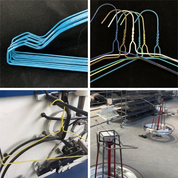 Notched Painting Wire Clothes Hangers , Portable Coat Hanger For Laundry Factory