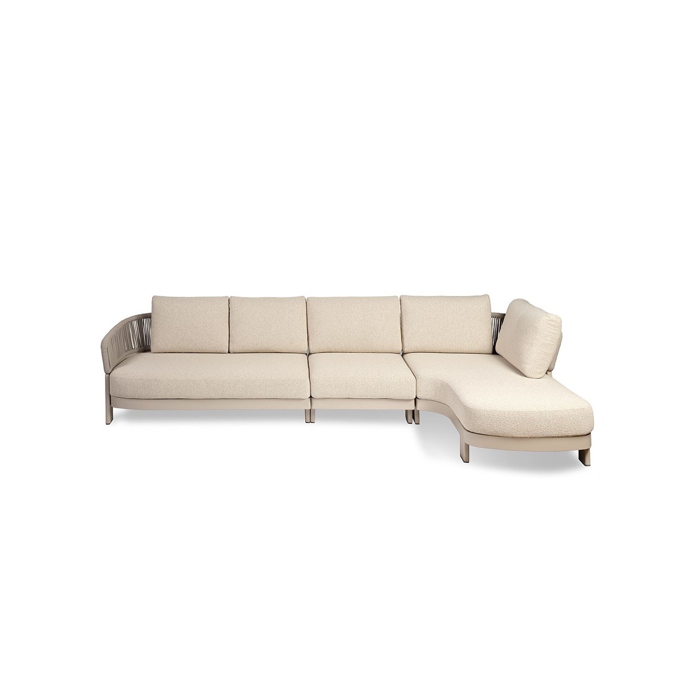 2026 New Designs Outdoor Rope Furniture Garden Sofa. Jamaica Sectional SN-2664