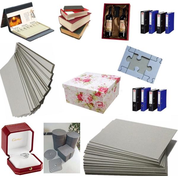 Uncoated 2mm Grey Chipboard Book Binding Cardboard For Book Cover Material