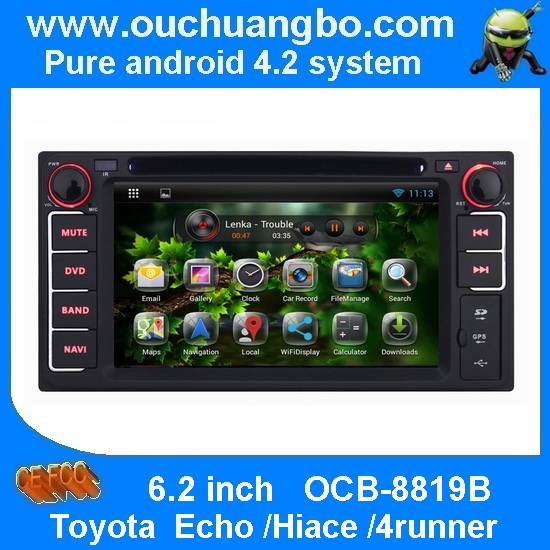Ouchuangbo Android 4.2 Auto DVD GPS Player for Toyota Echo /Hiace /4runner Navi Multimedia System OCB-8819B