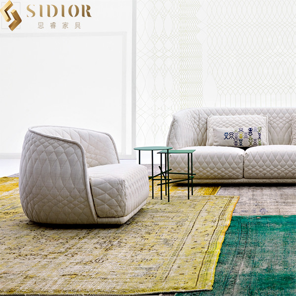 Hotel Leisure Modern Elegant Chair Fabric Upholstered Armchairs Pantone Color