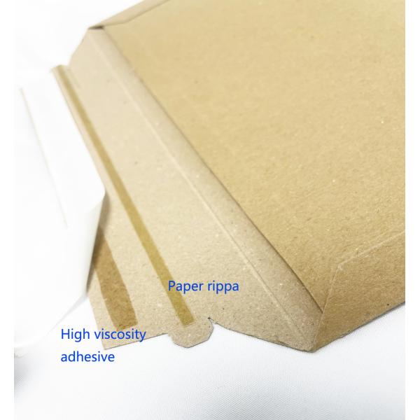 Convenient and Durable Delivery Package Recycled Kraft Expandable Rigid Mailer for Books
