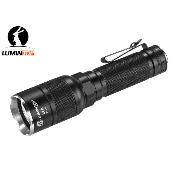Attacking Head Cree LED Tactical Flashlight , LED Lumintop L1a Flashlight