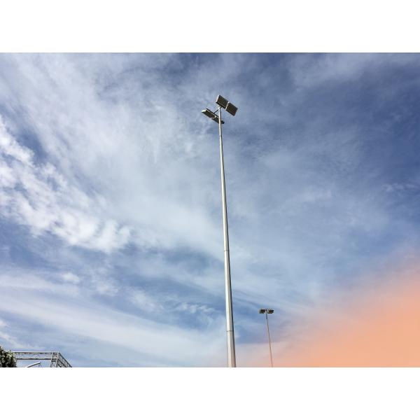 RAL Painted Conical High Mast Light Pole , Steel Electric Pole H25m Q235