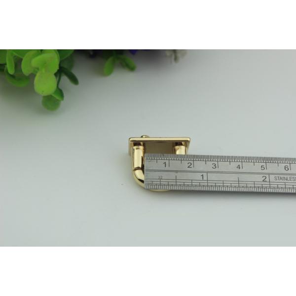 Wholesale high quality lady bag lock light gold metal twist turn decorative lock for bags