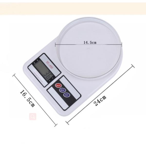 10KG Division 1g Digital Electronic Kitchen Food Weighing Scale Kitchen Scale with 10KG Maximum Weight Recommendation