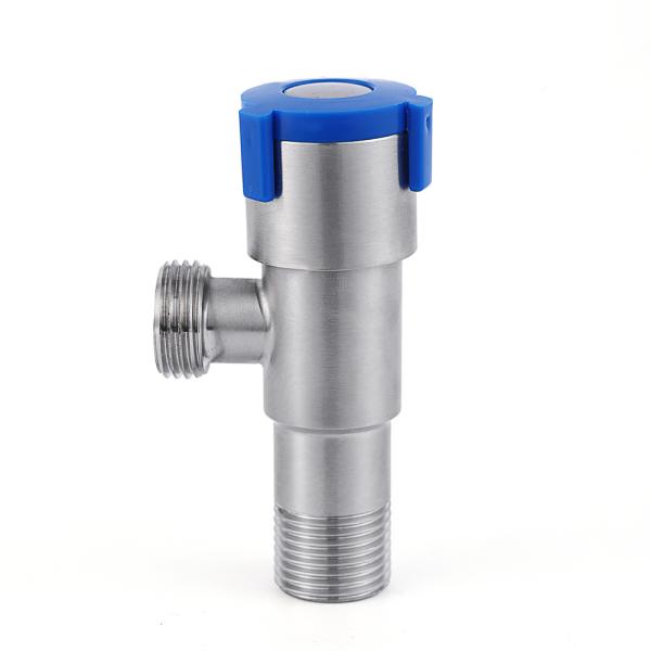 175g Faucet Angle Valve For Kitchen SS304 Brushed Shut Off