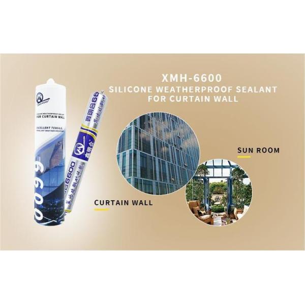 MH6600 Caulk Sealant 310ml Double Glazing Non Acetic Fire Proof Anti Mold Odorless Clear Glass Silicone Sealant Adhesive