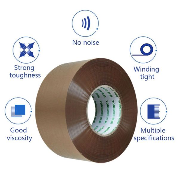 Heavy-Duty 48mm BOPP Shipping Box Packaging Tape Industrial Strength 100m Length for Office Storage Quiet Strong for Moving