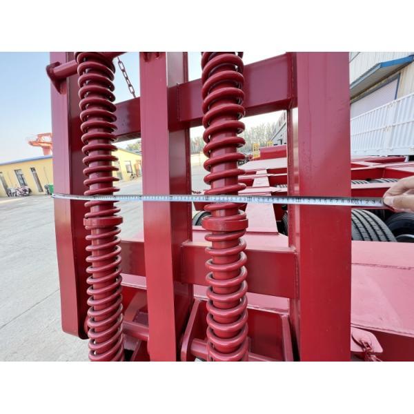 3 Line 6 Axle 100/120 Ton Construction Machinery Carrier Low Bed Trailer With Ramps for Sale