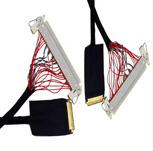 HRS DF13-30DS-1.25C à DF14-20S-1.25C 20 broches 30 broches 40 broches 50 broches 60 broches Assemblage de câble LCD personnalisé pour le panneau LCD