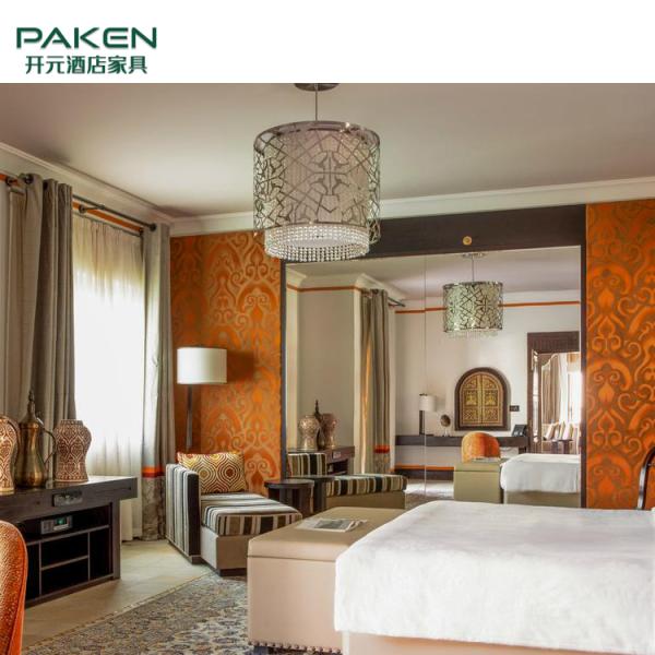 Король Размер Вилла Мебель коммерчески грецкого ореха деревянный