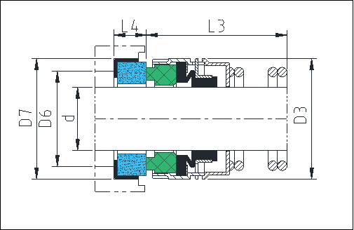 Tipo reemplazo KL-E1A de John Crane del sello mecánico de la bomba del bramido del elastómero de 1A