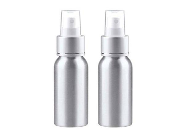 Free Sample Aluminum Sunscreen Spray Bottle 100ml 120ml With Fine Mist Sprayer