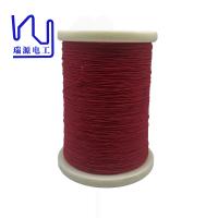 Cor Vermelha Filho revestido de seda de 0,1 mm Litz Filho de cobre condutor