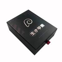 Customize Slid Drawer Paper Box Packaging Gift Box Package Black Gift Box With EVA Insert