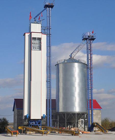 200 tonnes de type continu de stockage cru de Paddy Dryer Tower For Grain