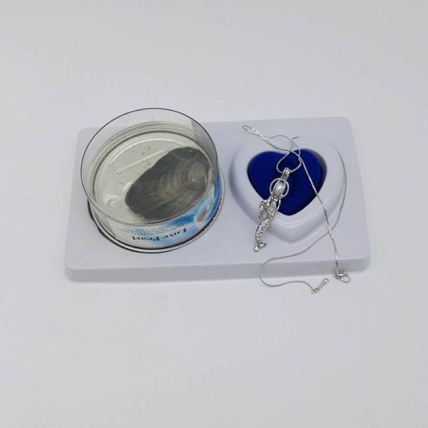 DIY Wish Pearl Necklace Gift Box With Mermaid Shaped Cage Pendant
