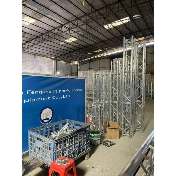 Système portable en aluminium noir pour les événements en plein air