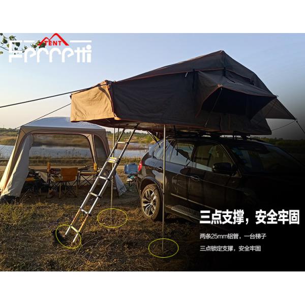4WD Adventure Truck Roof Top Tent with One Bedroom in Field Game Style and Camouflage