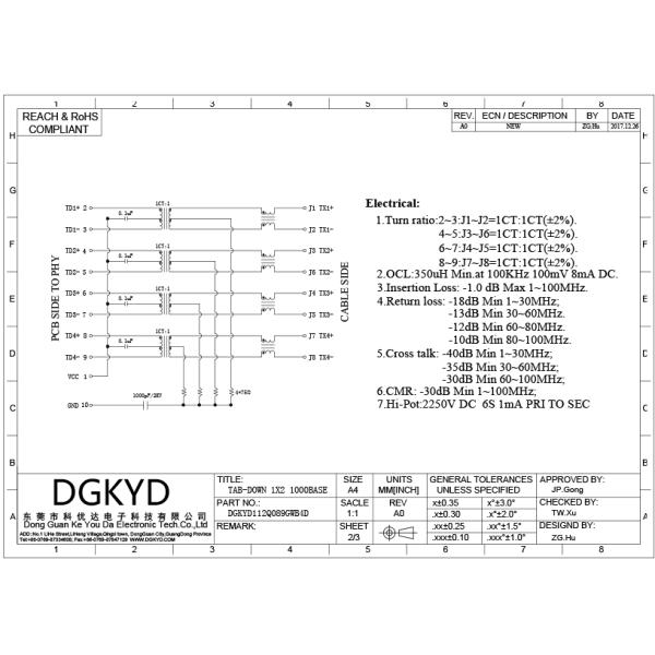 CAT 6 спаренные 2 гаван RJ45 Keystone Джек комбинированный с трансформатором локальных сетей гигабита