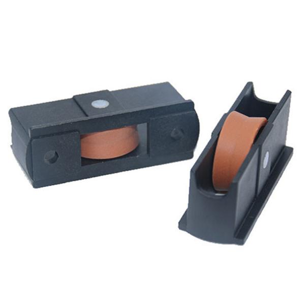 Egypt Market Hot Sales Single V Groove Nylon Pulley Wheel Plastic Sliding Door Roller with 50kg Load Capacity for Smooth and Quiet Operation