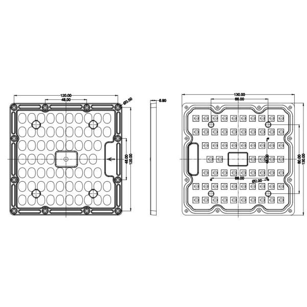 Сделайте 64 пункта водостойким степени приведенной Ретрофит 80С150 уличного света ПЭ-АШ 3030