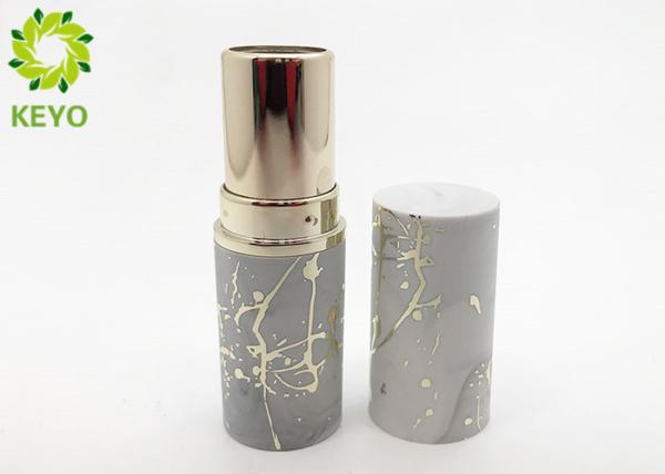 Round Fashion Empty Lipstick Tubes Cosmetic Packaging In 3g Capacity