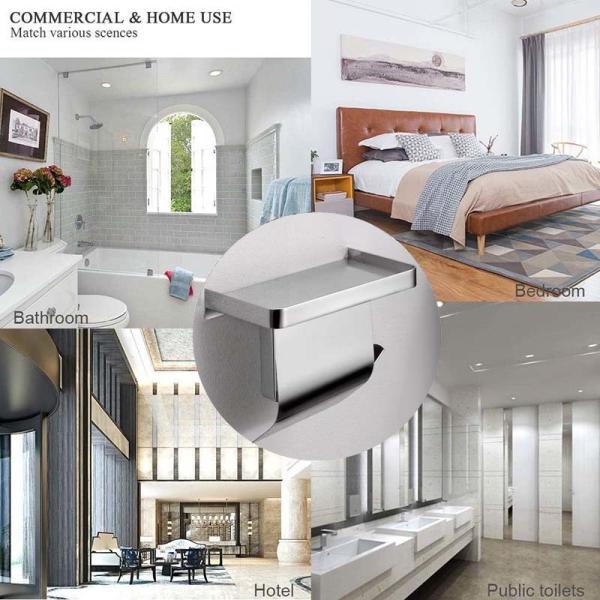 Waterproof Wall Mounted Toilet Paper Holder , 304 Stainless Steel Toilet Tissue Dispenser