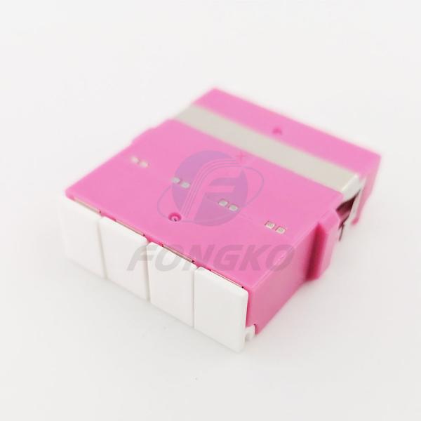 Переходник оптического волокна квадрацикла LC OM4 розовый с автоматической шторкой 850nm