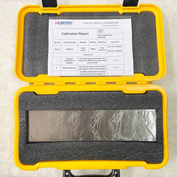 IOW Industrial Beam Profile Calibration Block Ultrasonic Inspection Angle Probe Calibration Test Specimen