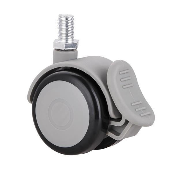 Factory Direct Sale 2 Inch 50mm Medical Screw Universal Castors Wheels Mute Doule Wheel Furniture Wheel