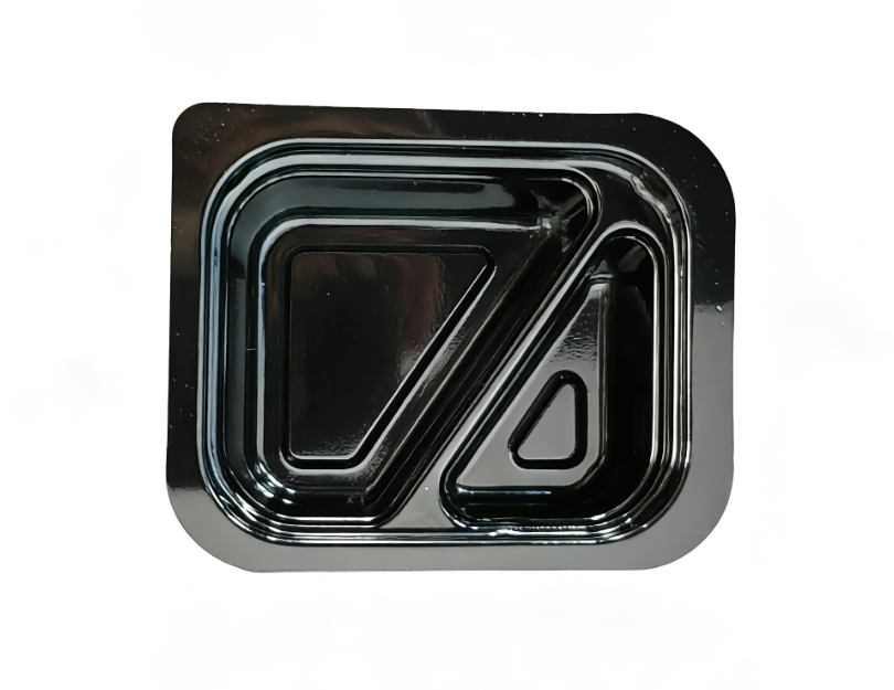 Customized 2 cells blister disposable mini PET square sauce cup with lid