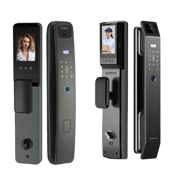 Secure Your Door with Tuya APP Controlled Waterproof Electric Rim Lock and Fingerprint
