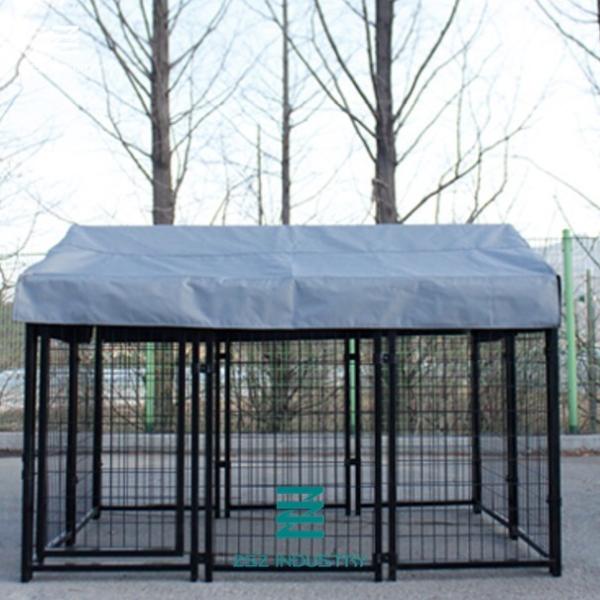 Durable Welded Wire Mesh Fence Panels Metal Dog Kennel 225 X 160 X 150cm