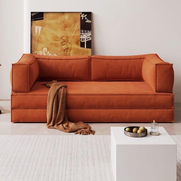 Modern Modular Folding Convertible Sofa Bed Tufted Reclining Full 35D Sponge Comfortable Cloud Couch Compressed Living Villa