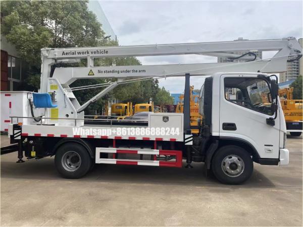Foton 4*2 Plateforme élévatrice mobile à rangée unique Camion de levage Camion nacelle Camion plateforme aérienne