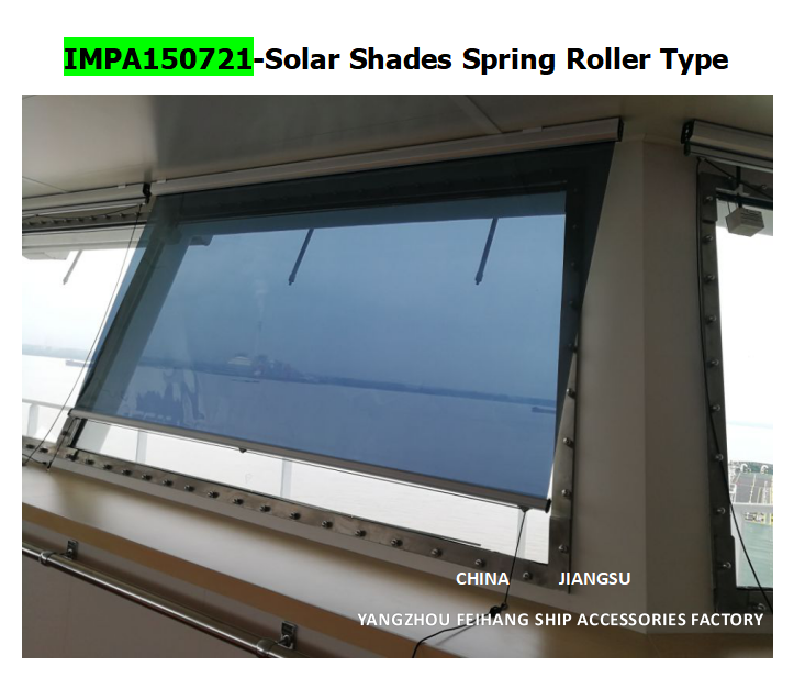 High quality supply Marine Solar Shade roller blind & Marine Solar screen roller type blind with cassette box- Blin for the vessel’s bridge window