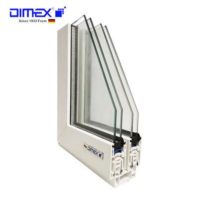 Os sistemas sadios UPVC da janela de deslizamento da prova perfilam 2,0 milímetros DIMEX E55