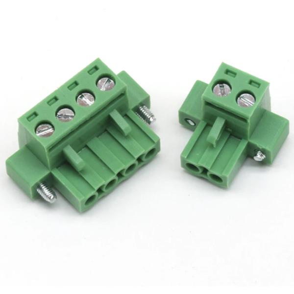 300V Modular Euro Pluggable Terminal Blocks in Green