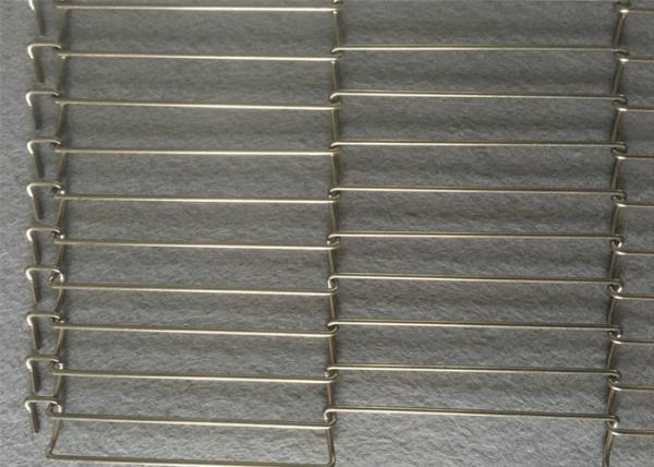 Acid Resistant Flat Flex Conveyor Belt 316L Stainless Steel For Chemical Industry