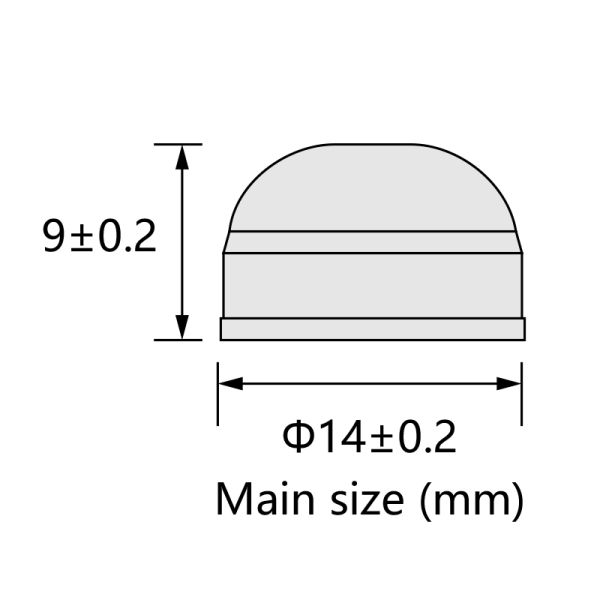 Φ14-Q Medical-Grade Butyl Rubber Stopper for Disposable Blood Collection Tubes