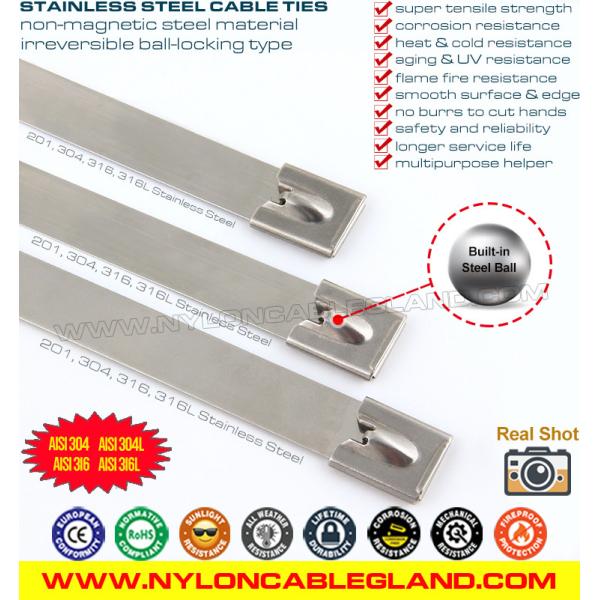 316, 304 Steel Cable Tie Wrap