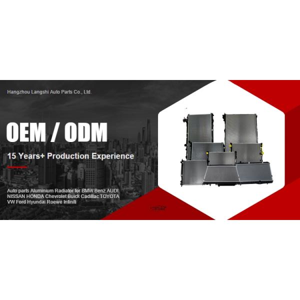 Parties automobiles Excelle Radiateur en aluminium pour BMW Benz AUDI NISSAN HONDA Chevrolet Buick Cadillac TOYOTA VW Ford Hyundai Roewe Infiniti