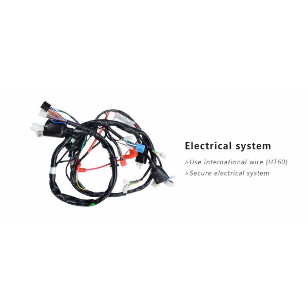Anti - Skid Tire Gas Powered Motorbike Strong Alloy Wheel Wire Secure Electric System