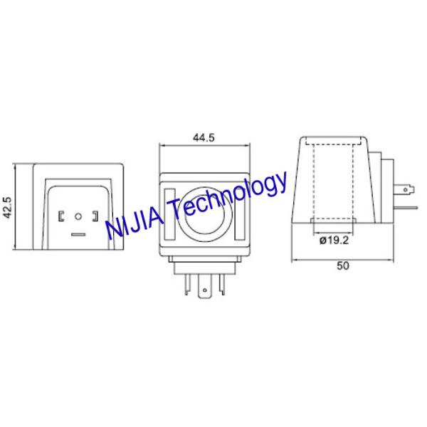 Fuel Solenoid Valve Oil Pressure Valve Coil AC110V 25VA DIN43650A