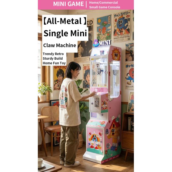 Mini Candy Claw Vending Machine Kid's Doll Machine Plush Toy Arcade Crane Doll