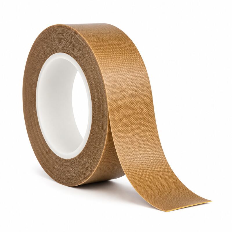 PTFE Coated Aramid Fabric Tape (PTFE Aramid Cloth Tape / Aramid Fabric Adhesive Tape) – Silicone Adhesive Non-Stick Lining for Flexing Parts, Rollers & Conveyor Edges
