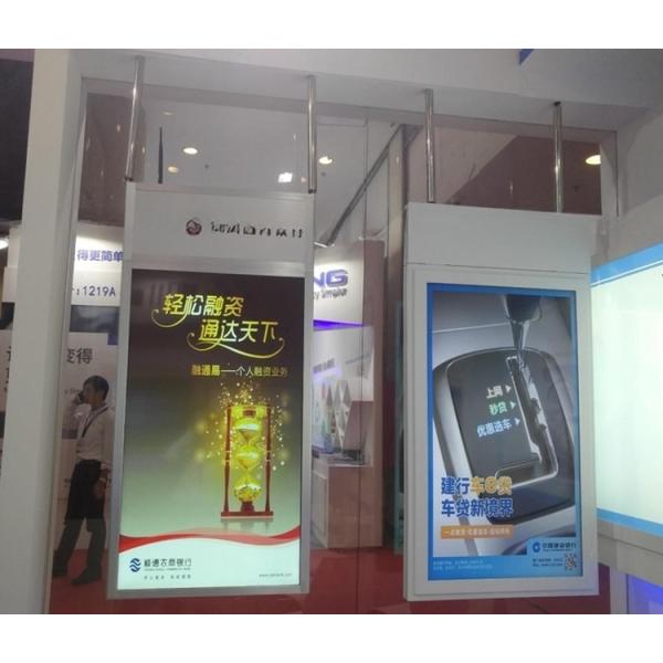 Потолочная крыша установка сверхтонкий высокой яркости двойные экраны 49 дюймовый сеть WIFI LCD рекламный проигрыватель монитор