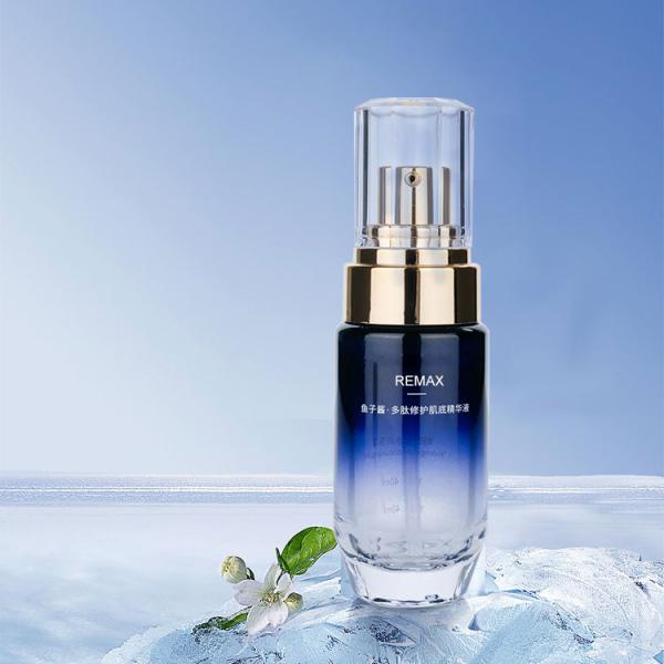 20г цвет на заказ Градиентное стекло Синяя бутылка для ухода за кожей Для лосьона Роскошные стеклянные косметические бутылки